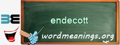 WordMeaning blackboard for endecott